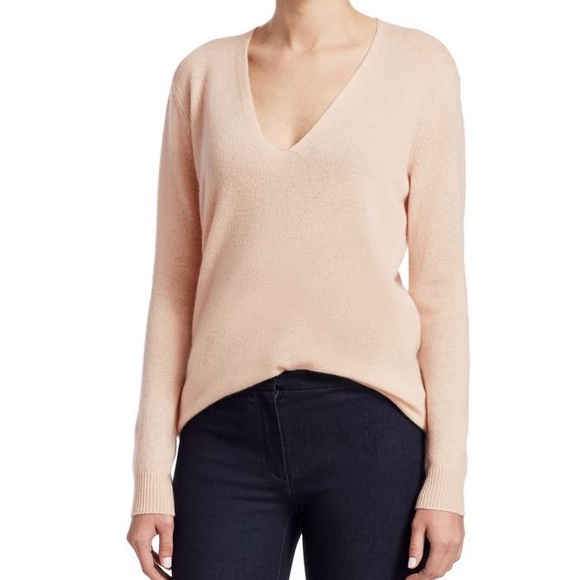 NWT Theory Cashmere V Neck Pullover - Picture 1 of 8